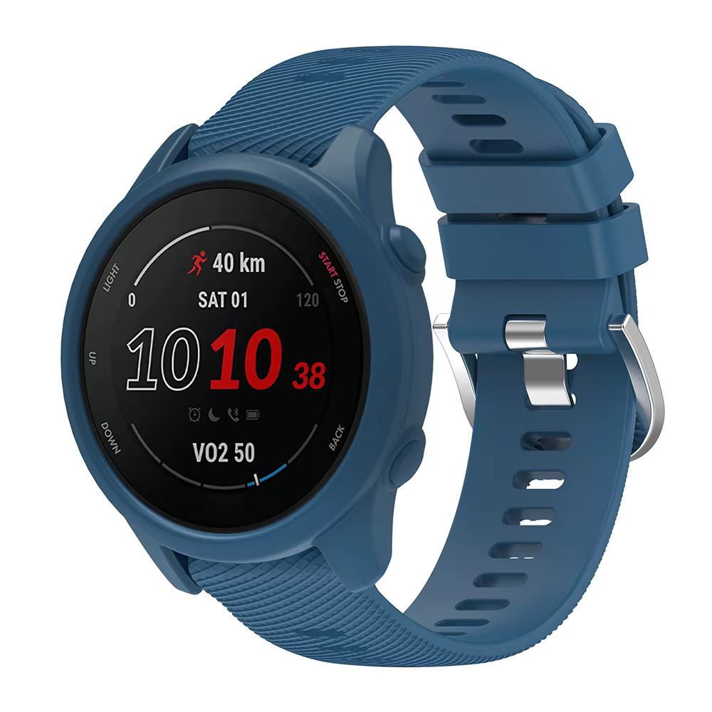 Bracelet en Silicone + étui de protection pour bracelet de montre de remplacement Garmin Forerunner 255 265