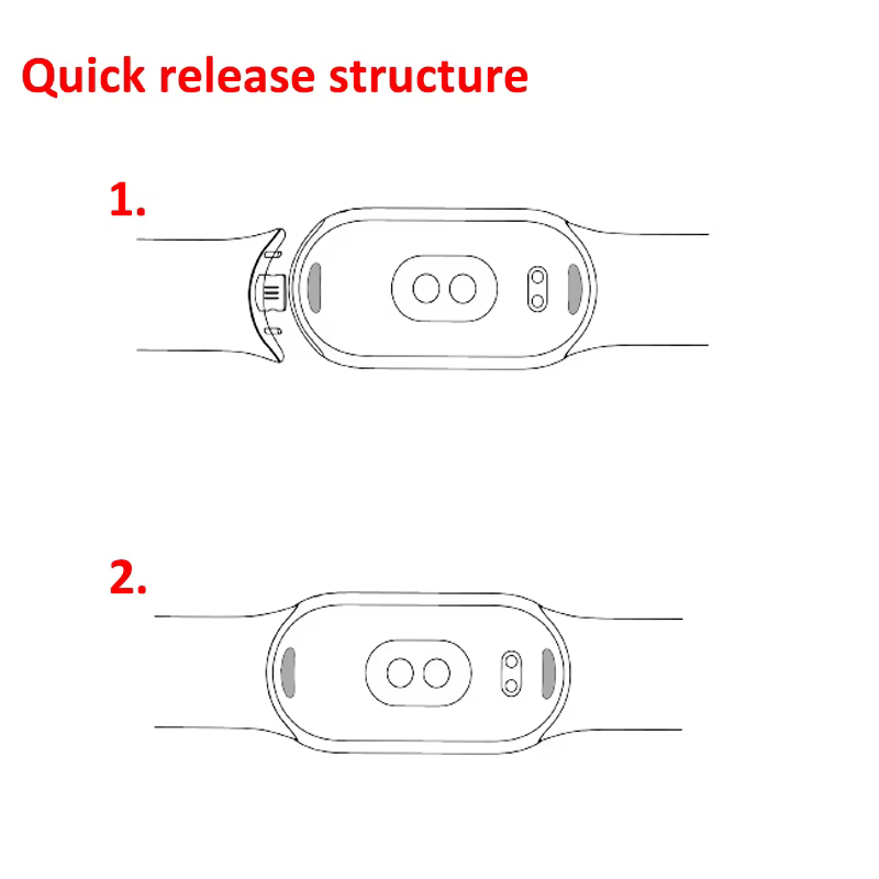 Bracelets de montre pour Xiaomi Mi Band 7 6 5 4 3 starp Bracelet en Silicone