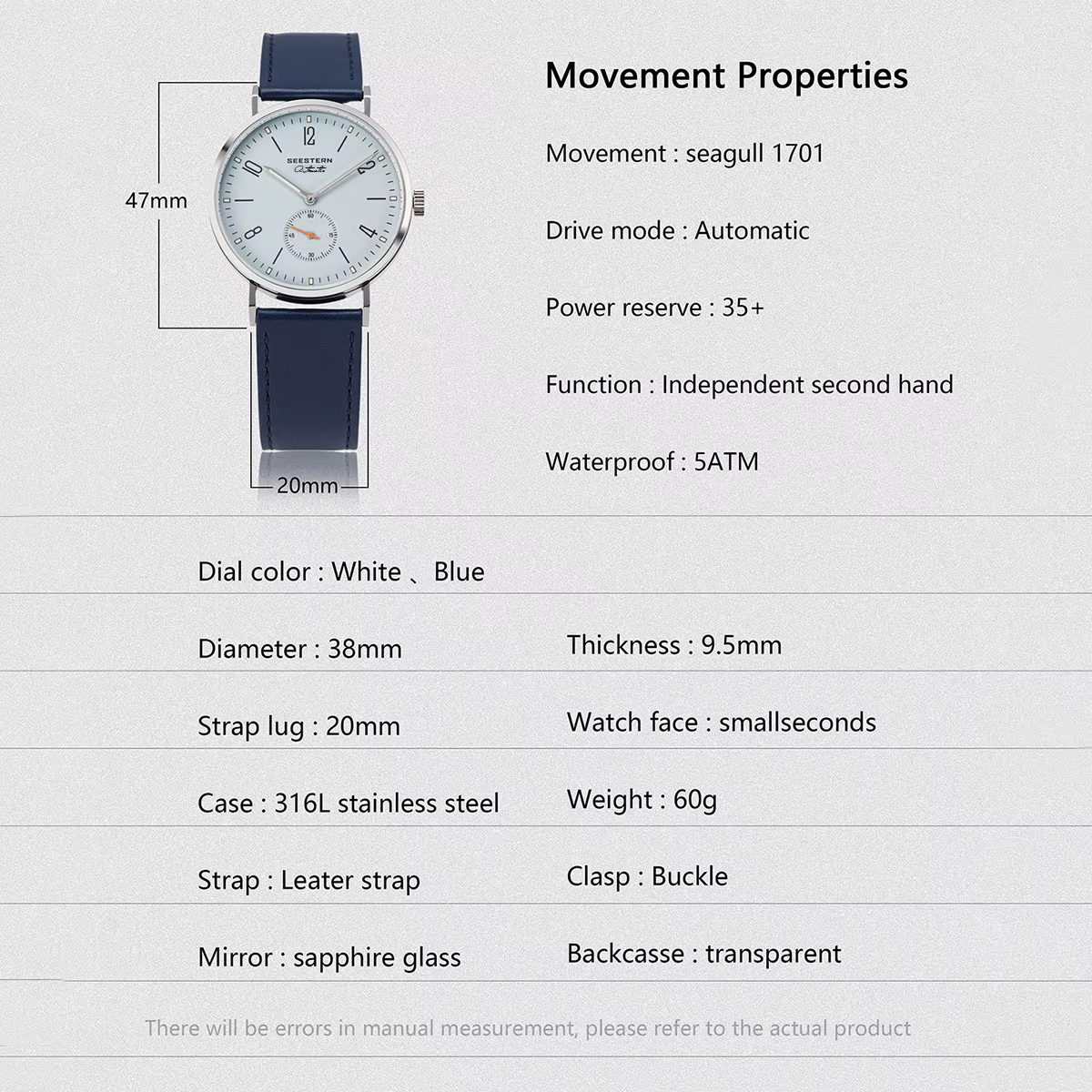 Montre-bracelet d'affaires automatique pour homme