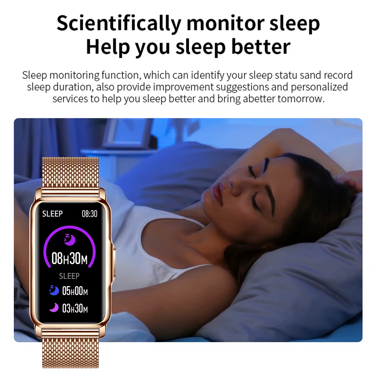 LIGE montre intelligente hommes femmes Fitness Bracelet intelligent Sport bande fréquence cardiaque tensiomètre étanche Bluetooth appel montres
