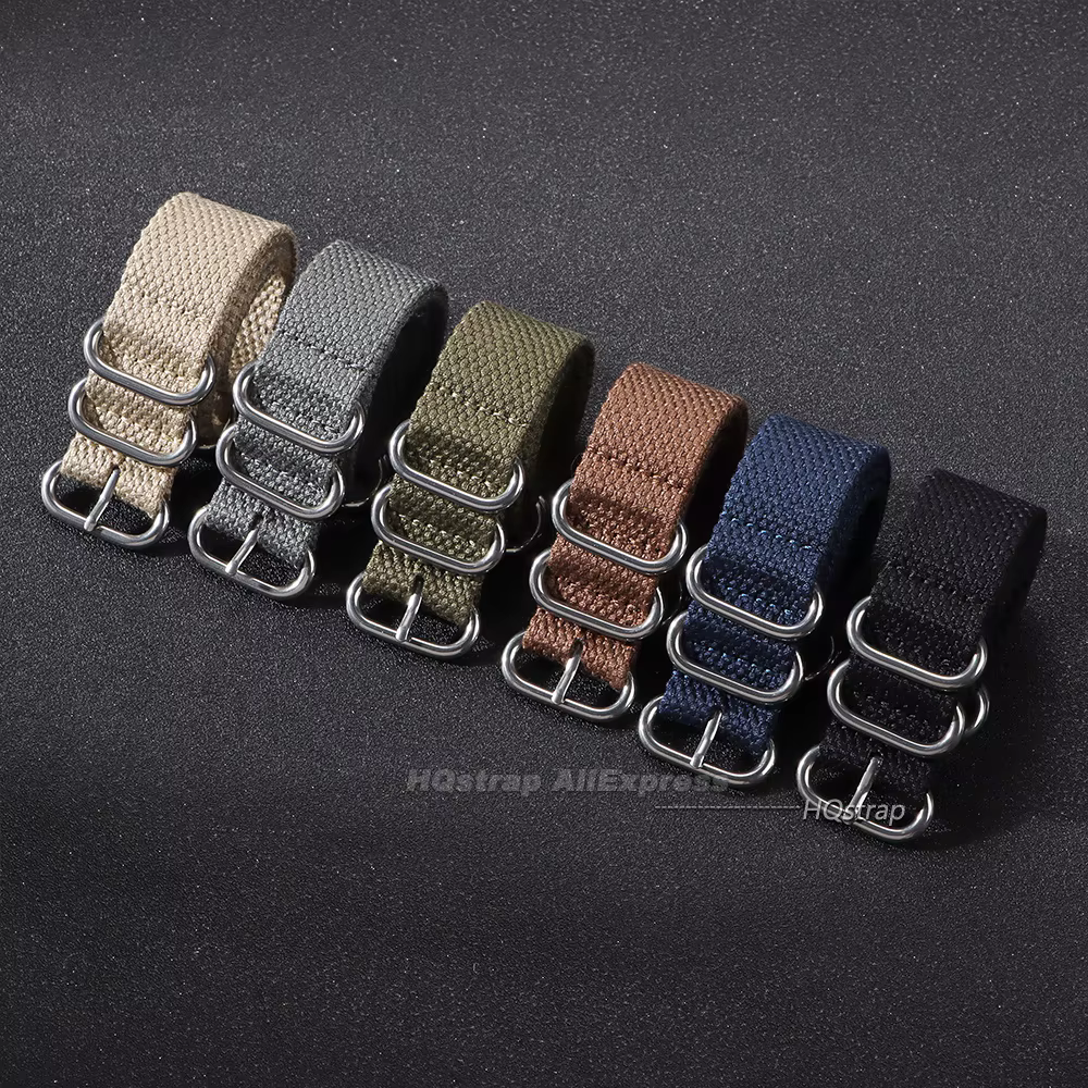 Bracelet de montre en tissu Nylon tissé