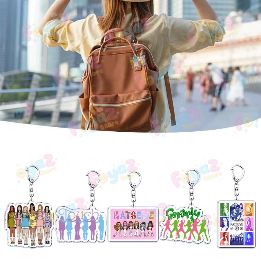 Cool K-pop Katseye porte-clés accessoires sac breloques mignon MANON SOPHIA Femme DANIELA Gamer porte-clés bijoux Fans Freinds cadeau
