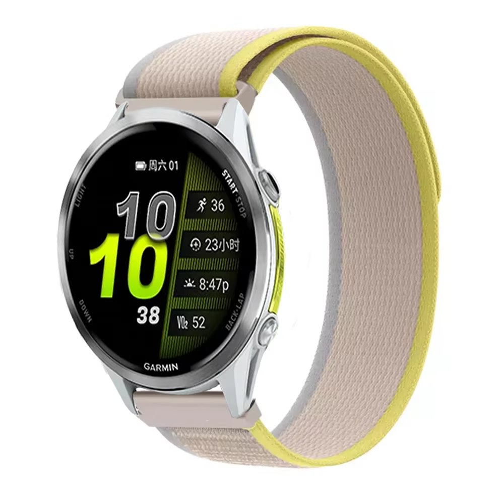 Bracelet en nylon Trail de 20 mm et 22 mm pour Garmin Forerunner 170 70 570 970 965 265 165 55, bracelet Garmin Venu 2 3 4 45 mm Active 6 5