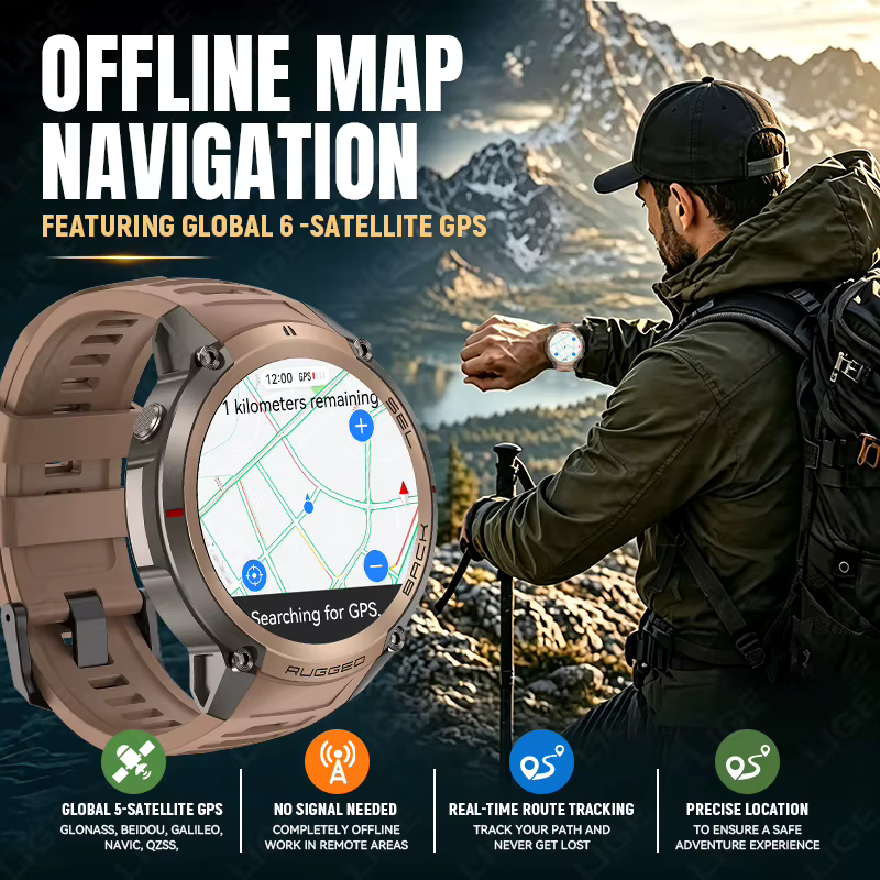 Montre connectée GPS de plein air LIGE