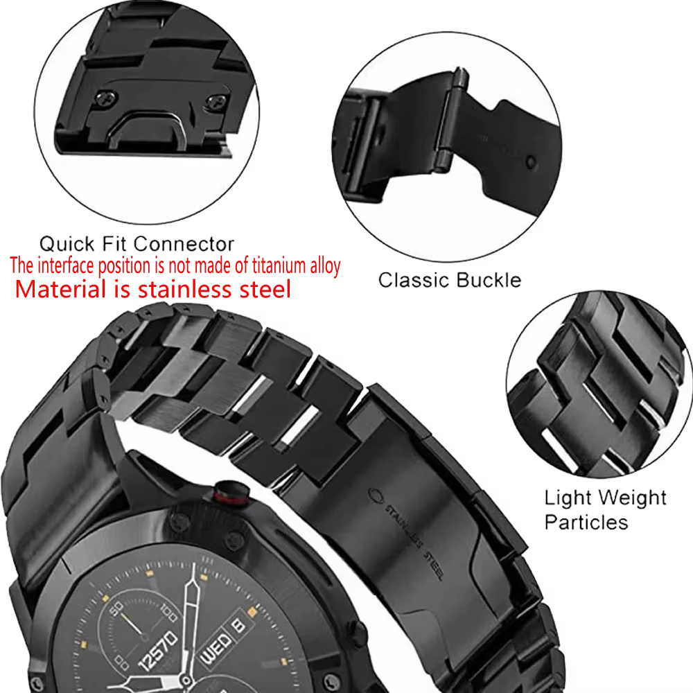 Bracelet de montre en alliage de titane à dégagement rapide pour Amazfit Falcon