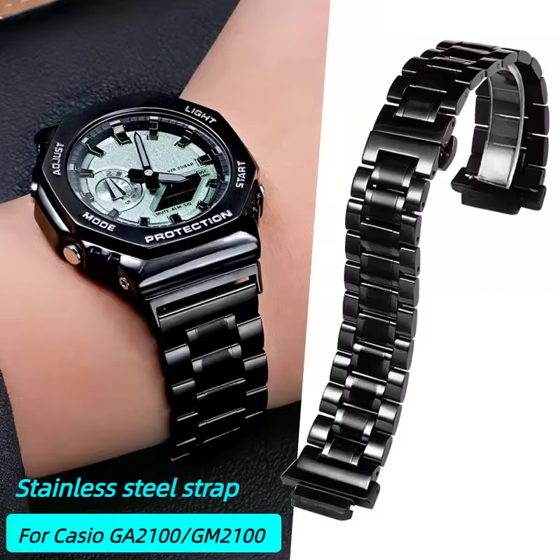 Bracelet en acier inoxydable GA2100 pour Casio G-SHOCK