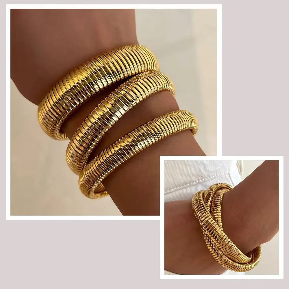 Bracelets Punk larges et épais pour femmes
