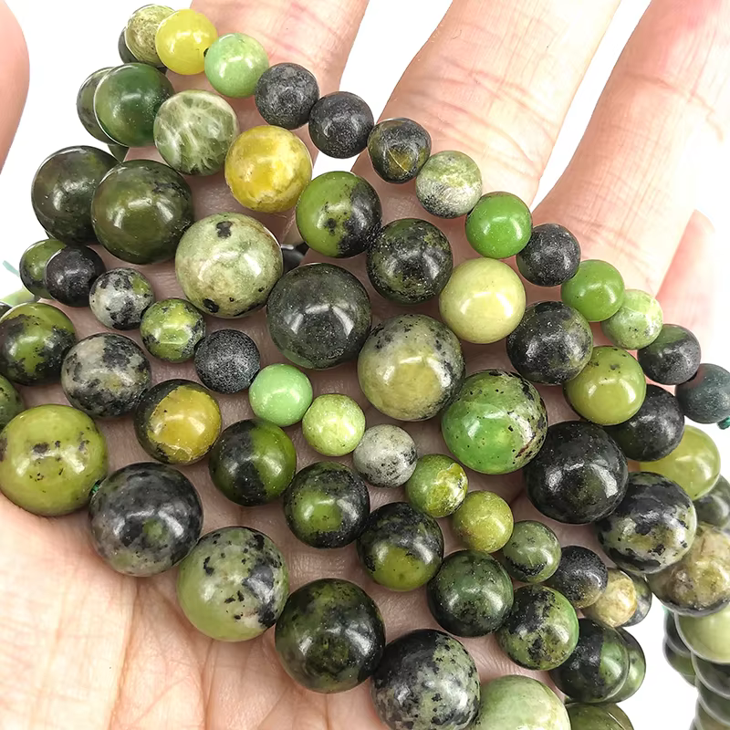 2025 nouvelle Chrysoprase naturelle 100% pierre perles rondes en vrac fabrication de bijoux 6/8/10MM bracelets à bricoler soi-même collier perles accessoires