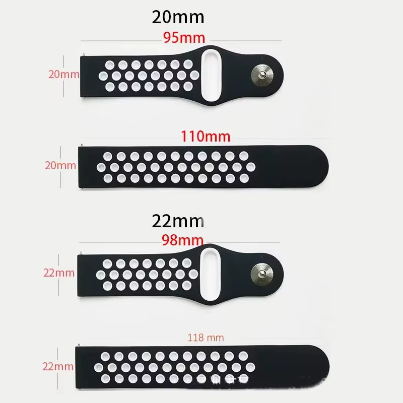 Bracelet de montre en Silicone