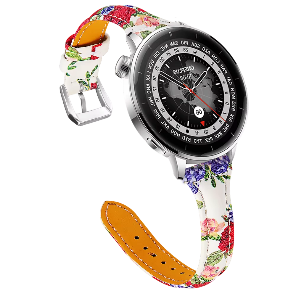 Bracelets en cuir compatibles avec OnePlus Watch 3 43mm