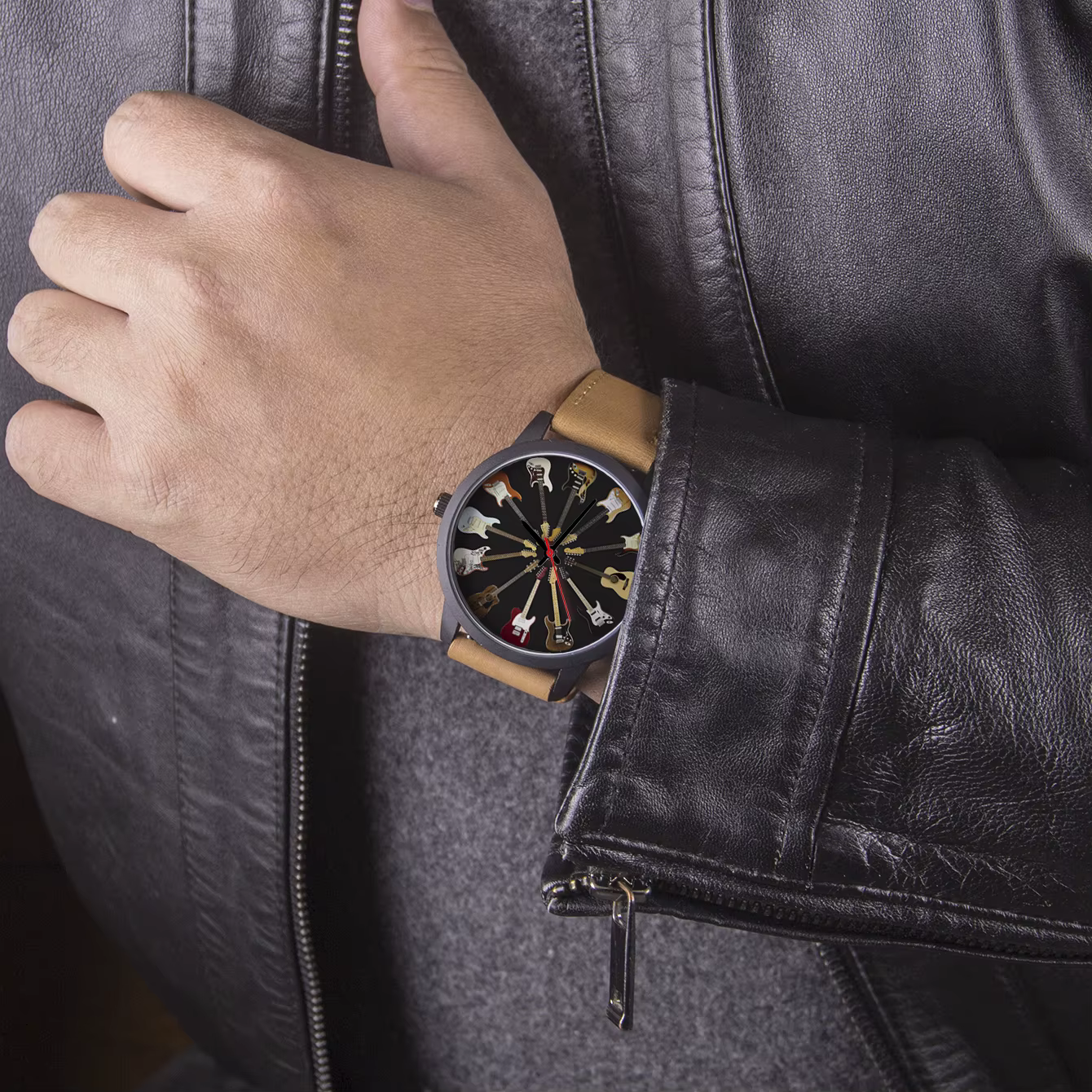 JEChronograph-Montre-bracelet personnalisée pour homme
