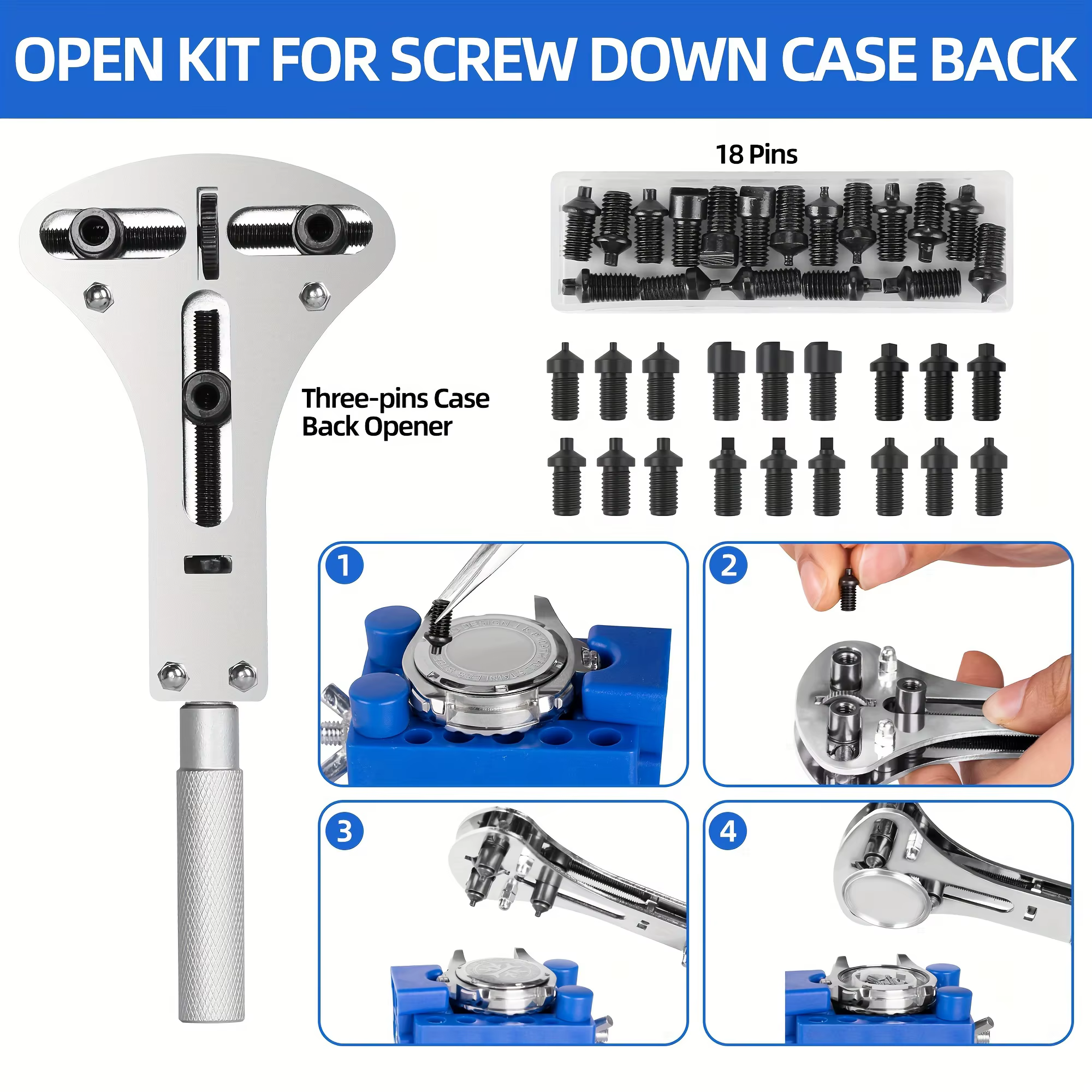 Kit d'outils de réparation d'ouvreur de montre