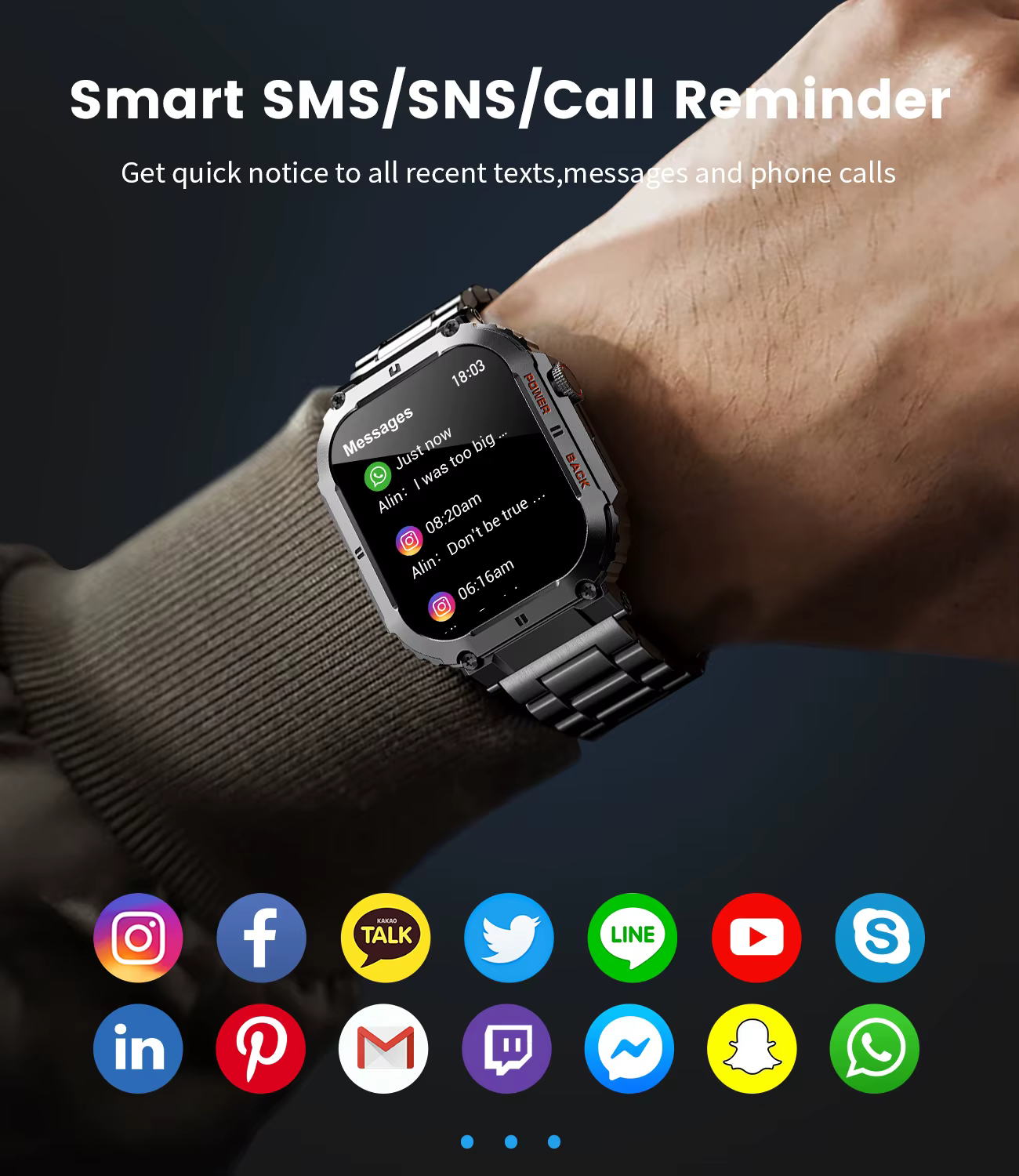 LIGE Sports de plein air Fitness Smartwatch pour hommes 1.96 pouces écran Bluetooth appel montres étanches sang oxygène Reloj Hombre