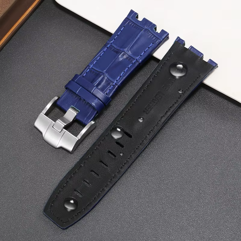 Bracelet de montre en cuir pour AP Audemars Piguet 15703 Royal Oak Offshore Series