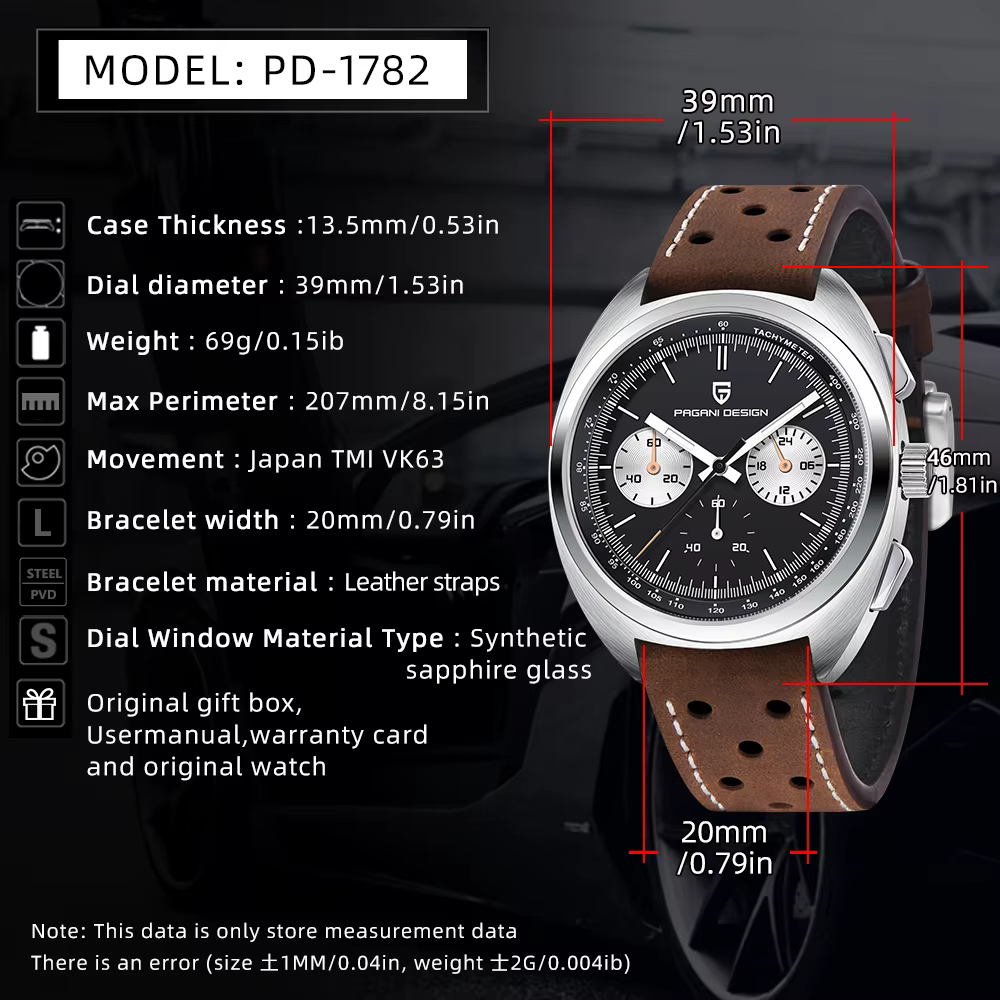 Montres pour hommes PAGANI DESIGN