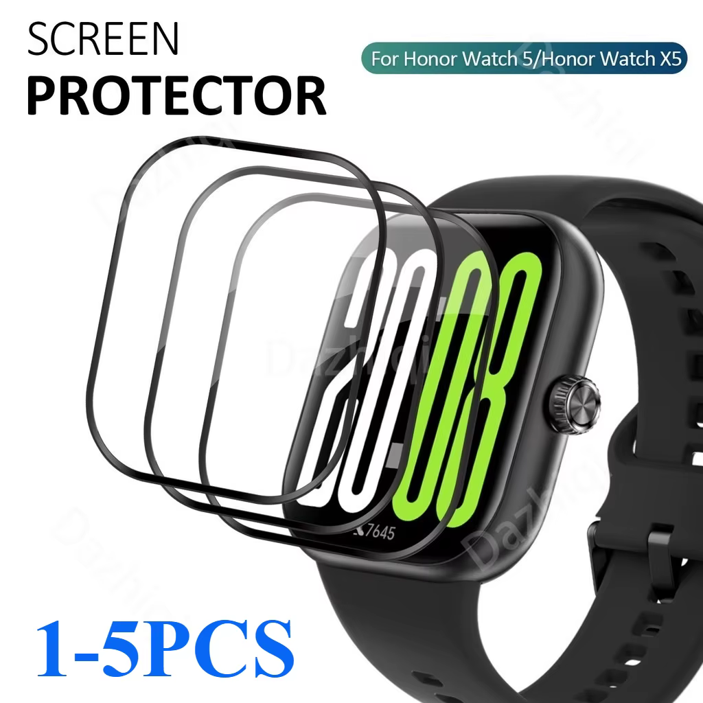 Film de protection incurvé 3D à couverture complète pour Honor Watch 5/X5/X5i/5 Pro/5 Ultra