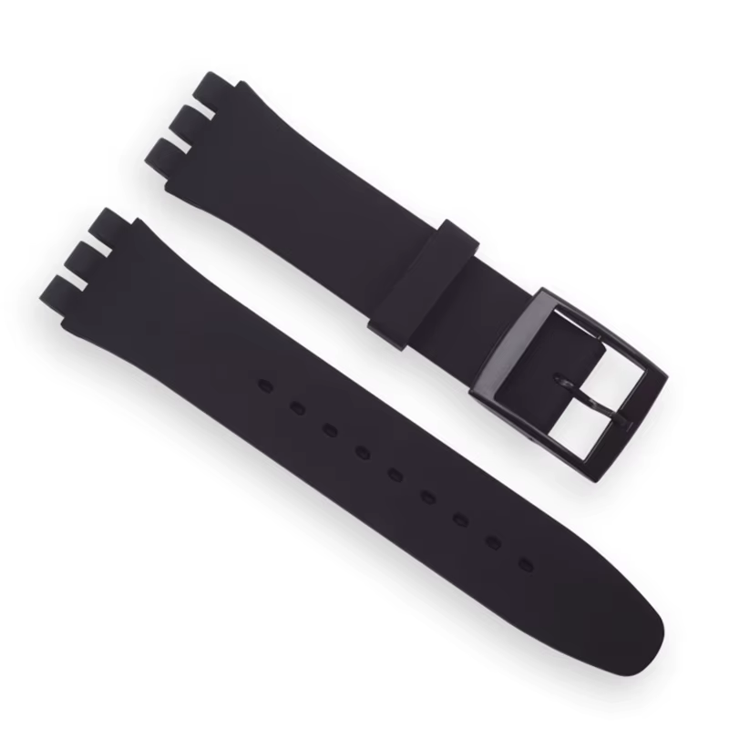 Bracelet de montre noir pour Swatch
