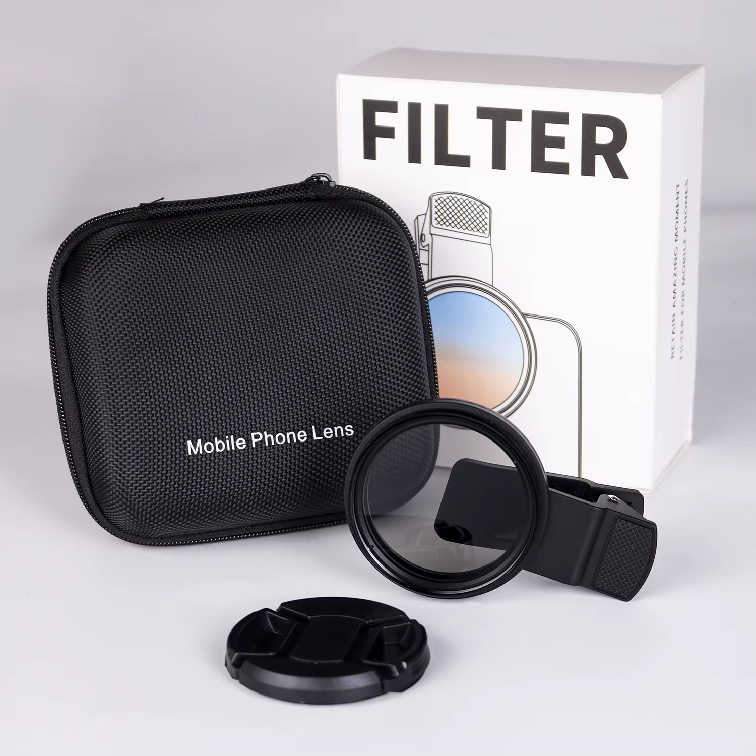 Accessoires de photographie de tatouage, filtre CPL à clipser 52mm, objectif d'appareil photo de téléphone, filtre polarisant à clipser, Clip d'objectif de téléphone Photo
