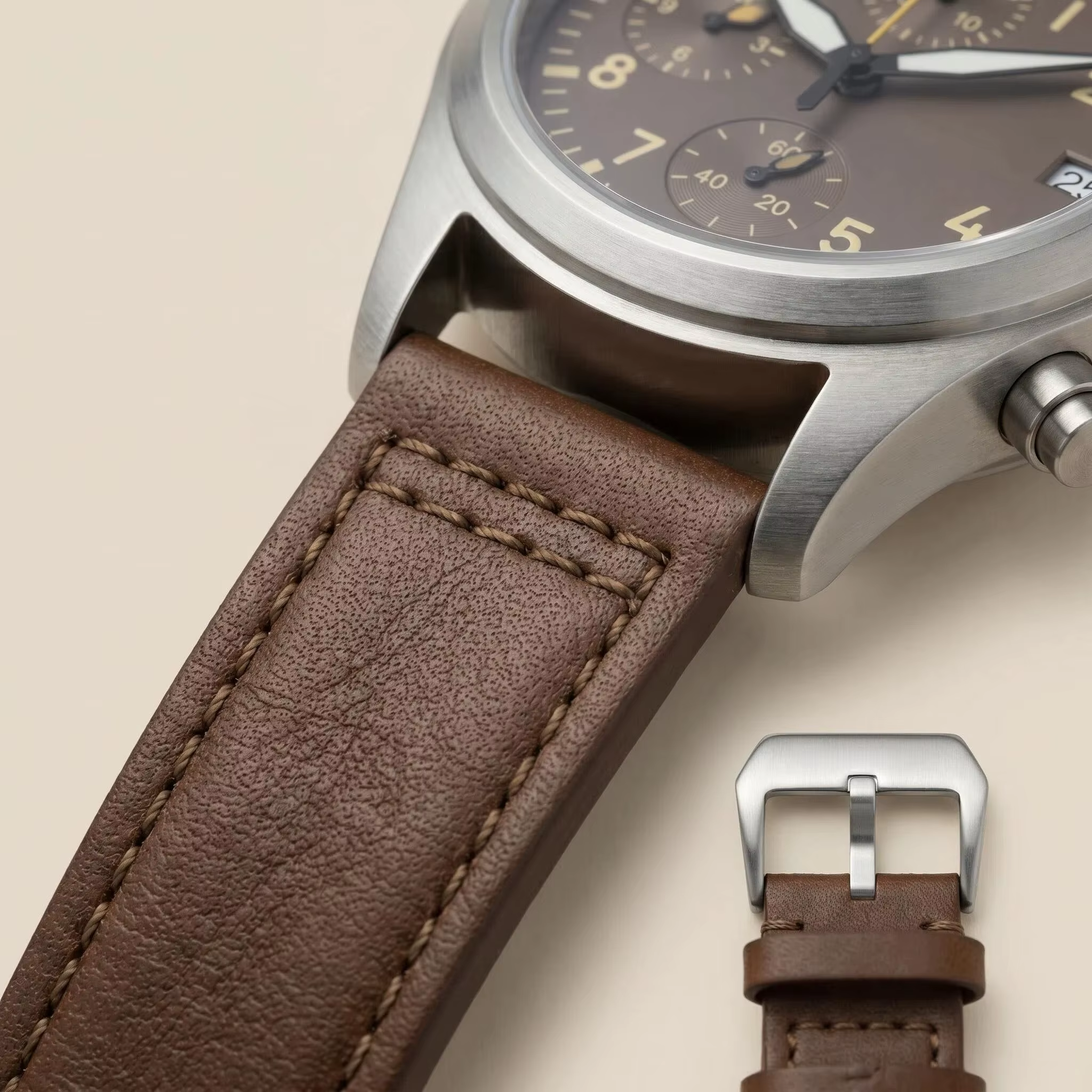 Montre de plongée vintage pour homme en acier de 38 mm