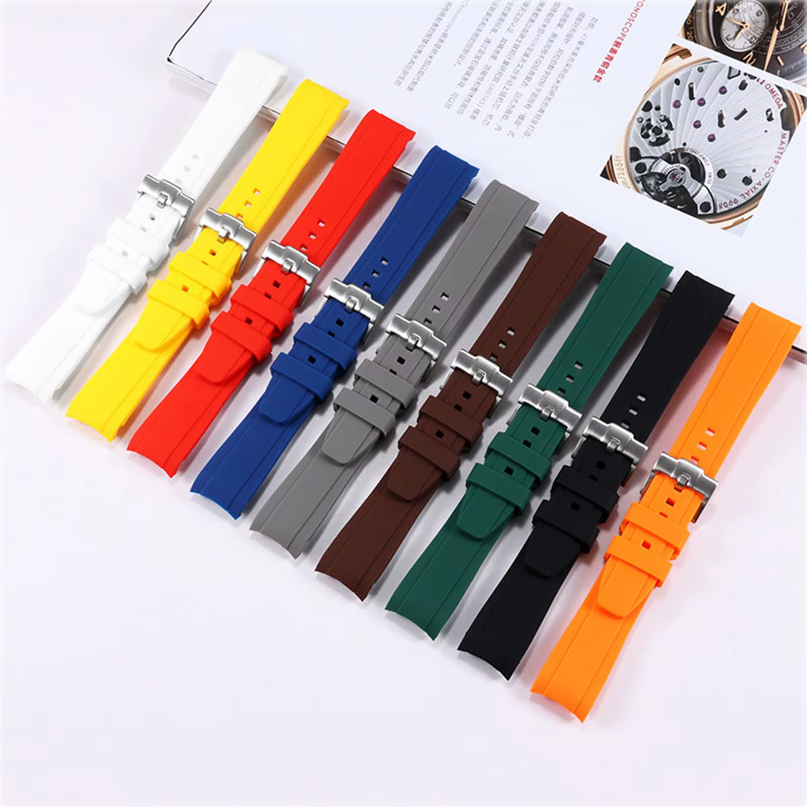 Bracelet en caoutchouc pour montre Omega X Swatch Moonswatch