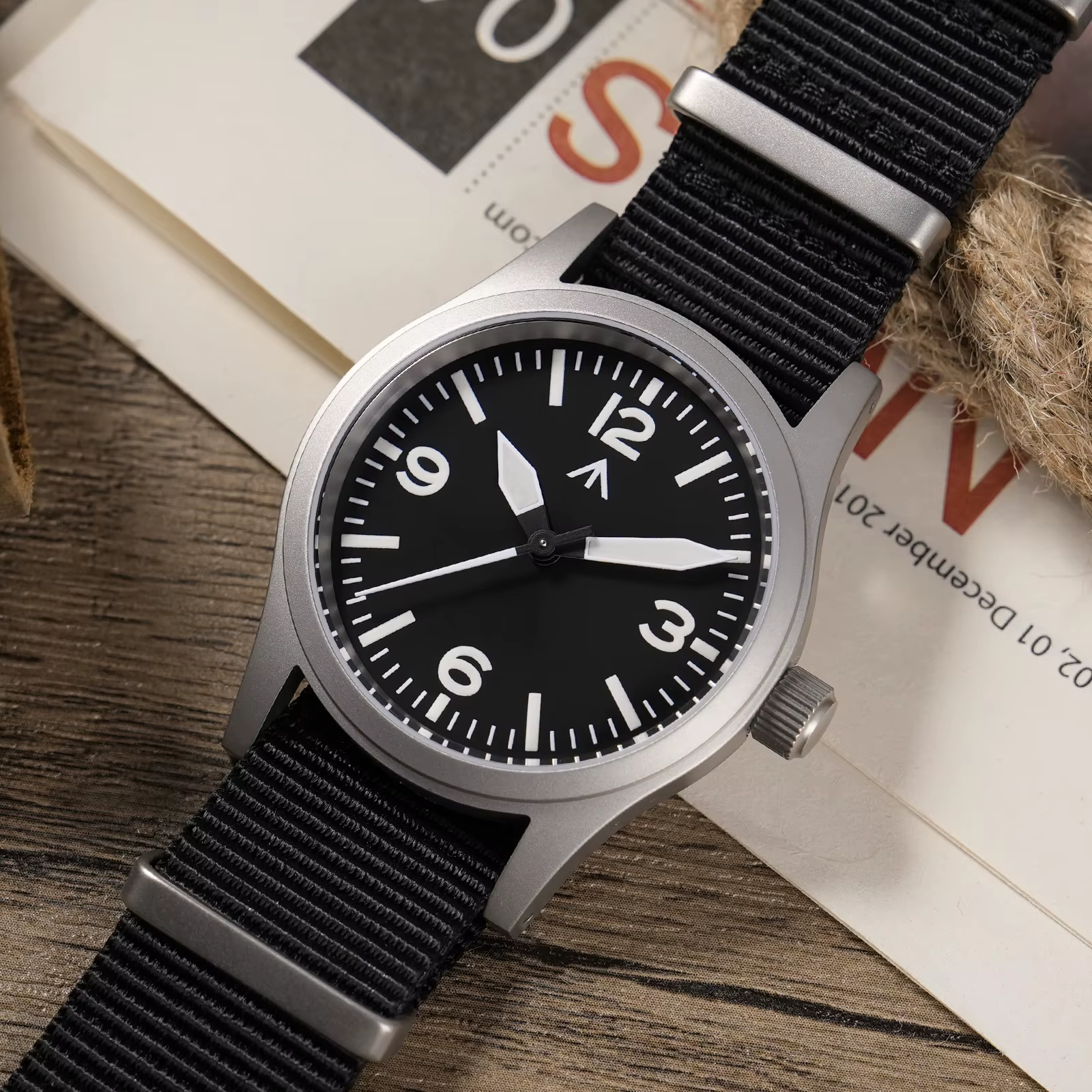 Militado nouveau ML05 balayage secondes mouvement VH31 saphir Super-LumiNova BGW9 haute transparence AR revêtement 38mm montres Vintage