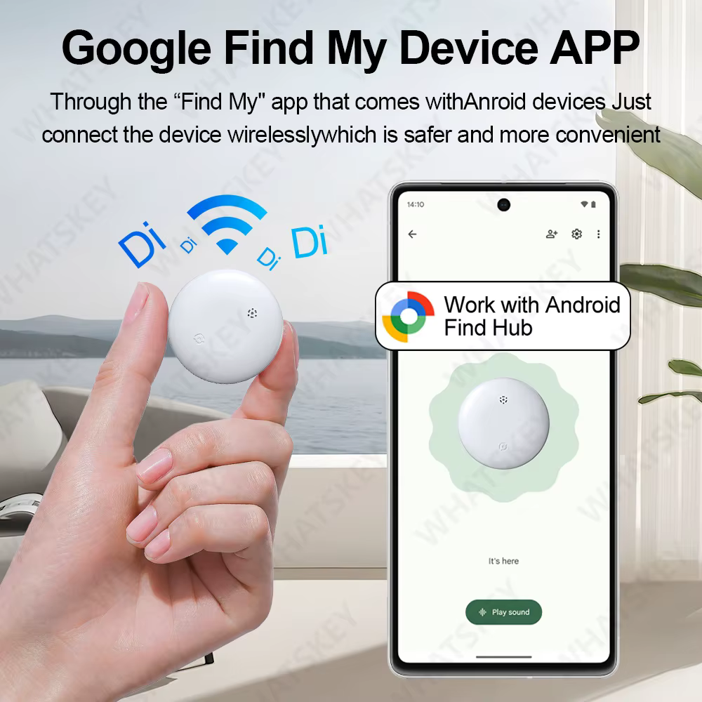 Traceur longue portée pour appareils Samsung via l'application Android Google Find Hub
