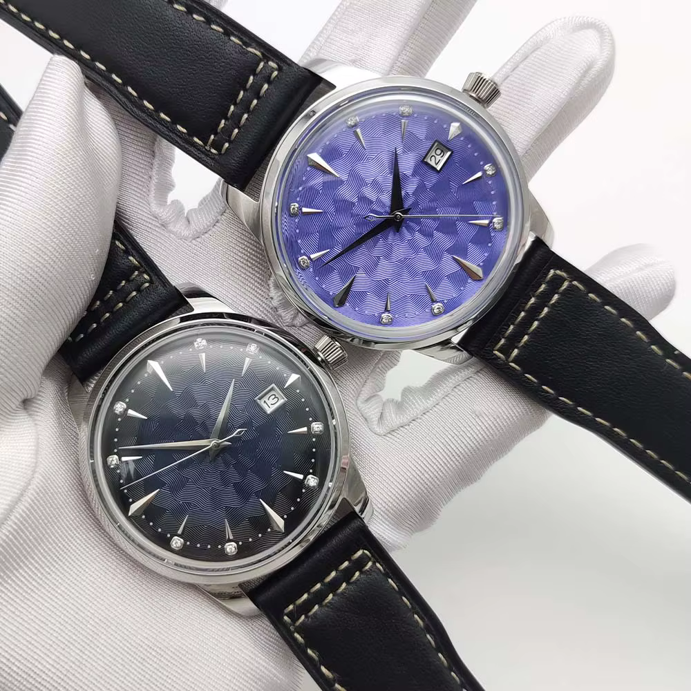 Montre mécanique automatique vintage pour hommes