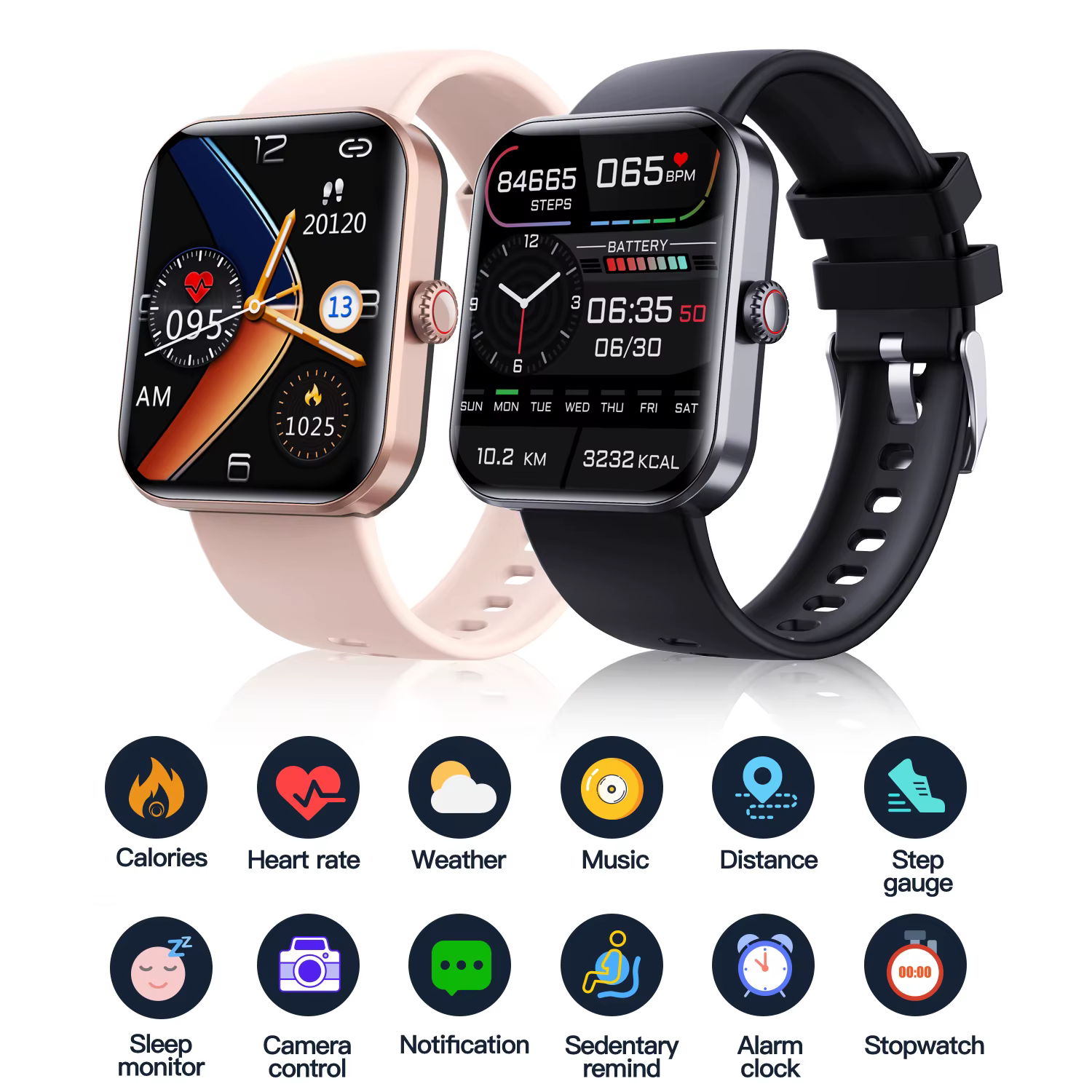 Montre connectée étanche pour le sport