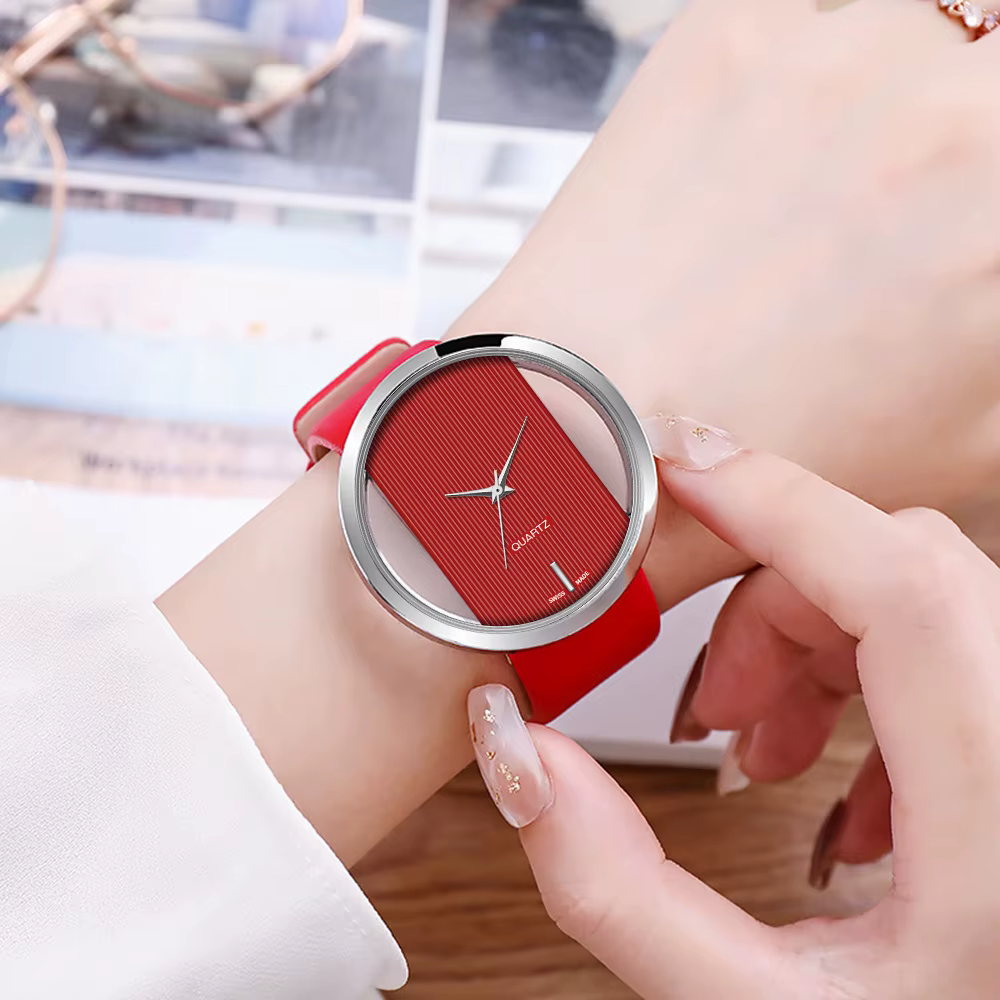 2025 femmes montres de luxe Transparent creux montre à Quartz