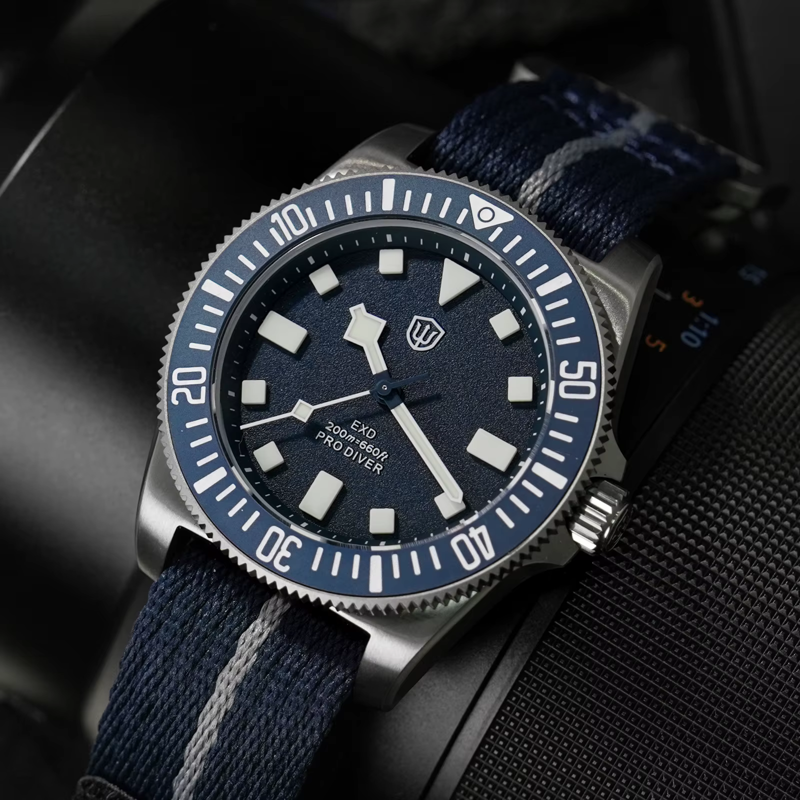 Watchdives EXD V2 40mm montre en titane échangeable X Design VH31 balayage deuxième mouvement montres à Quartz lumineux étanche 200M