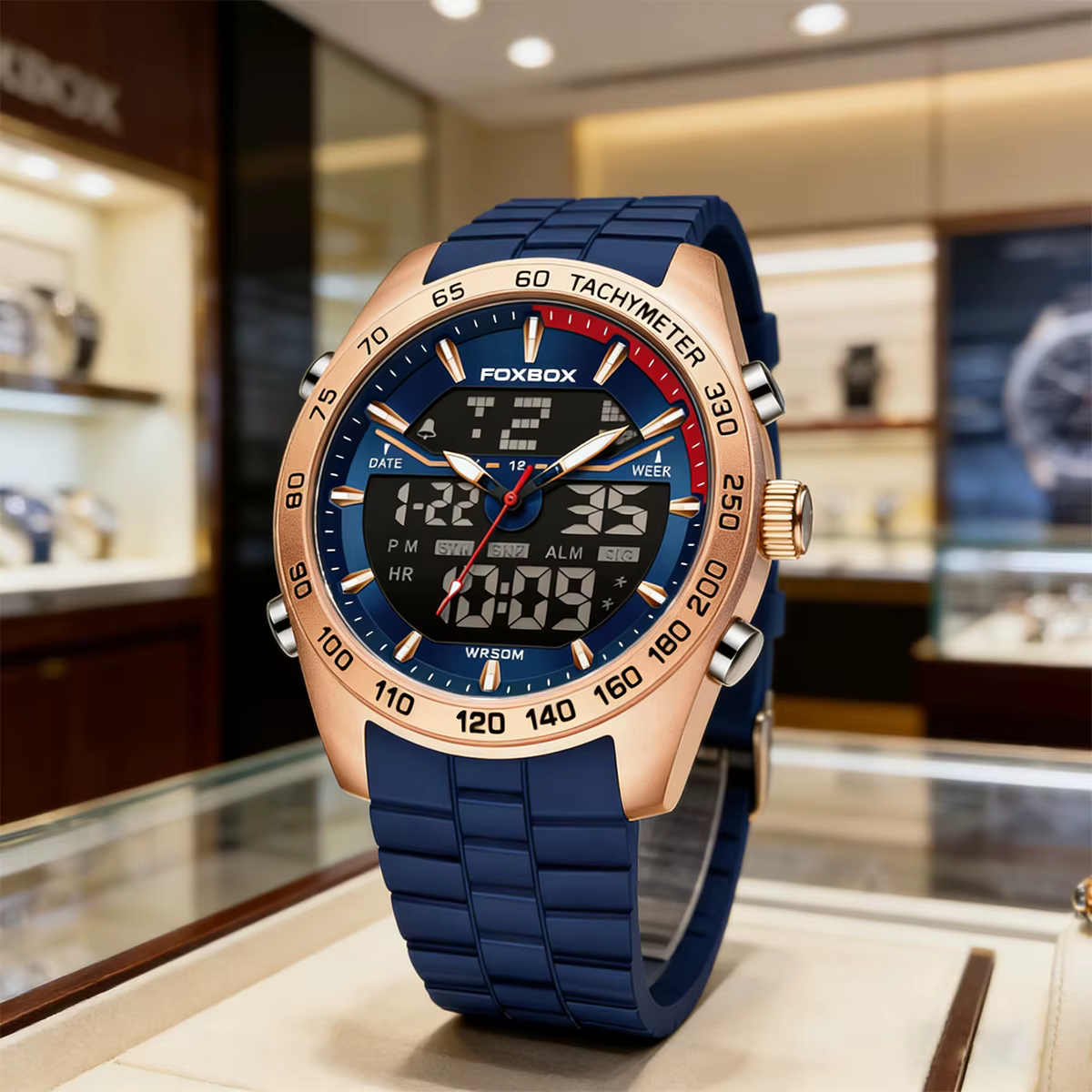 FOXBOX Top marque de luxe affaires montre numérique électronique pour hommes mode militaire étanche