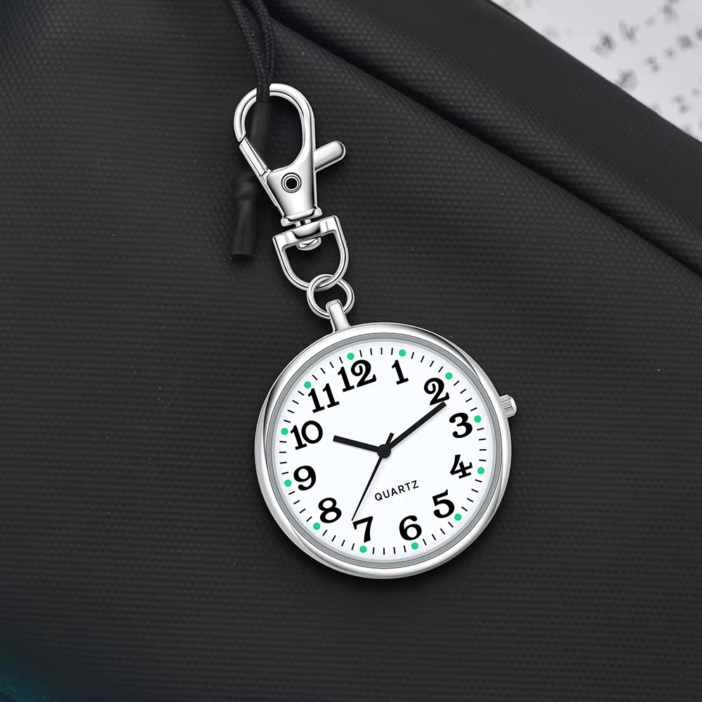Nouvelle petite montre de poche à Quartz mignonne avec porte-clés