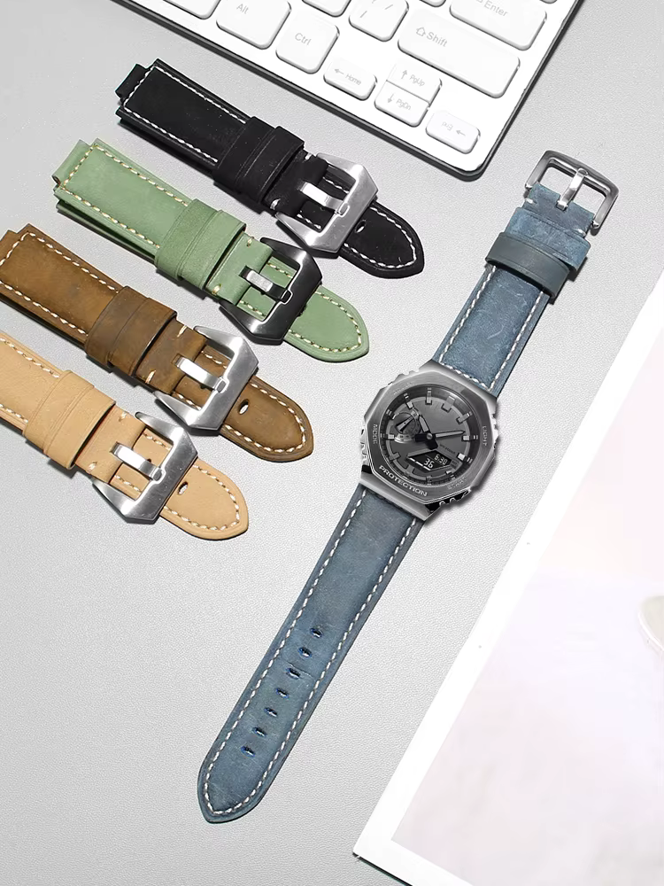 Remplacer le bracelet de montre en cuir modifié G-SHOCK Farmhouse Oak GM-2100/GA2100 GM110