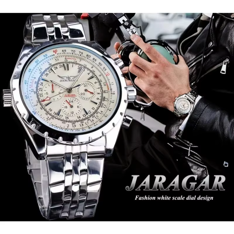 JARAGAR 212 nouvelle montre mécanique automatique pour hommes mode affaires luxe calendrier semaine