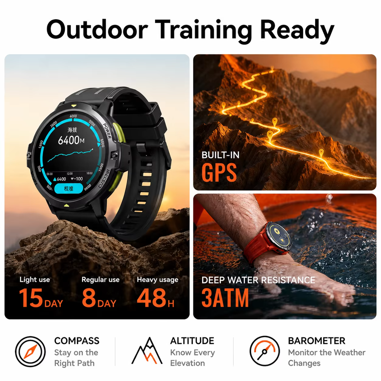 Montre connectée Dido AI Fit Pro avec GPS intégré