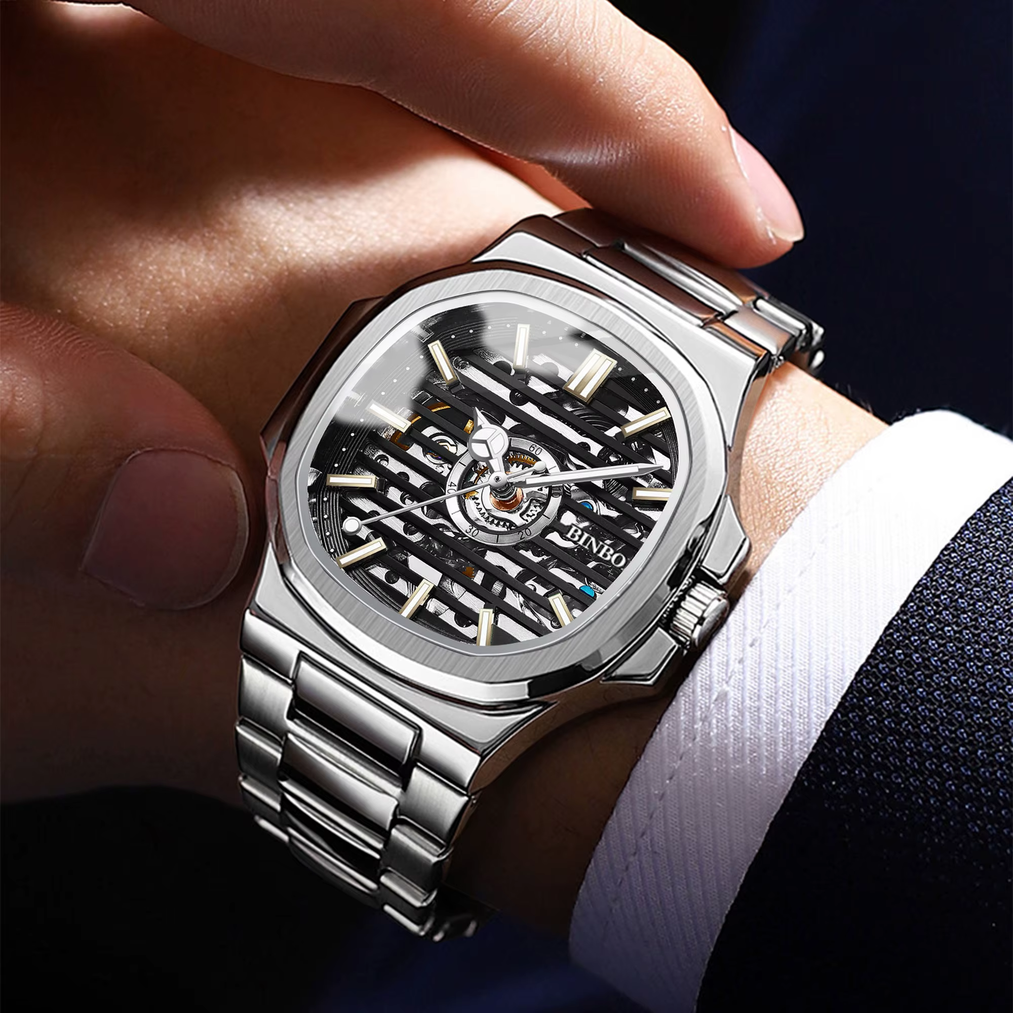 Montre automatique pour homme BINBOND