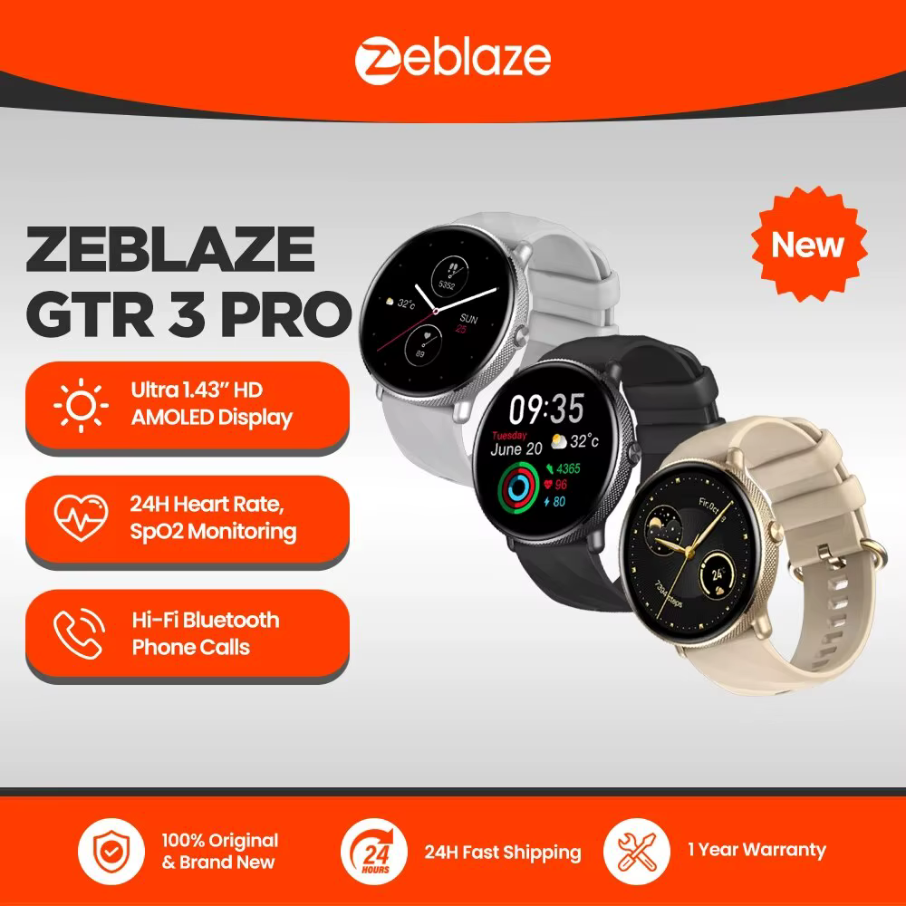 Zeblaze GTR 3 Pro Voix Appelant Montre Intelligente AMOLED Affichage 316L En Acier Inoxydable Fitness Smartwatch Pour Les Femmes