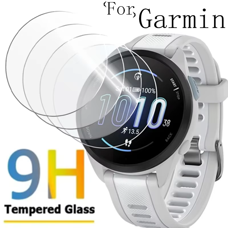 10-1 pièces verre trempé pour Garmin Forerunner 165 965 255 265 265s 955 HD Films de protection anti-rayures pour