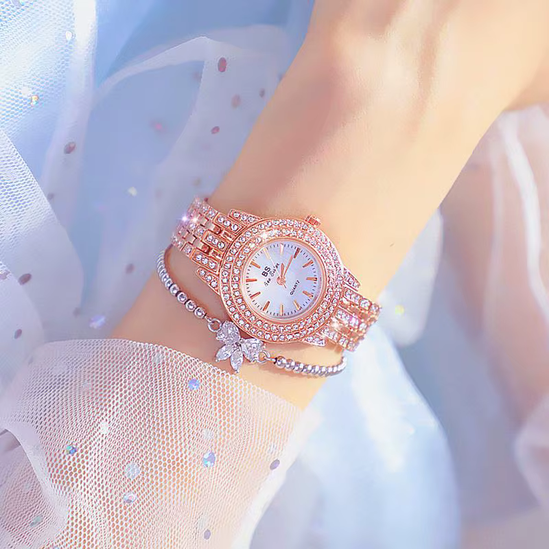Bs Bee Sister Montre femmes avec Bracelet marque de luxe 2025 robe or Femme montres dames