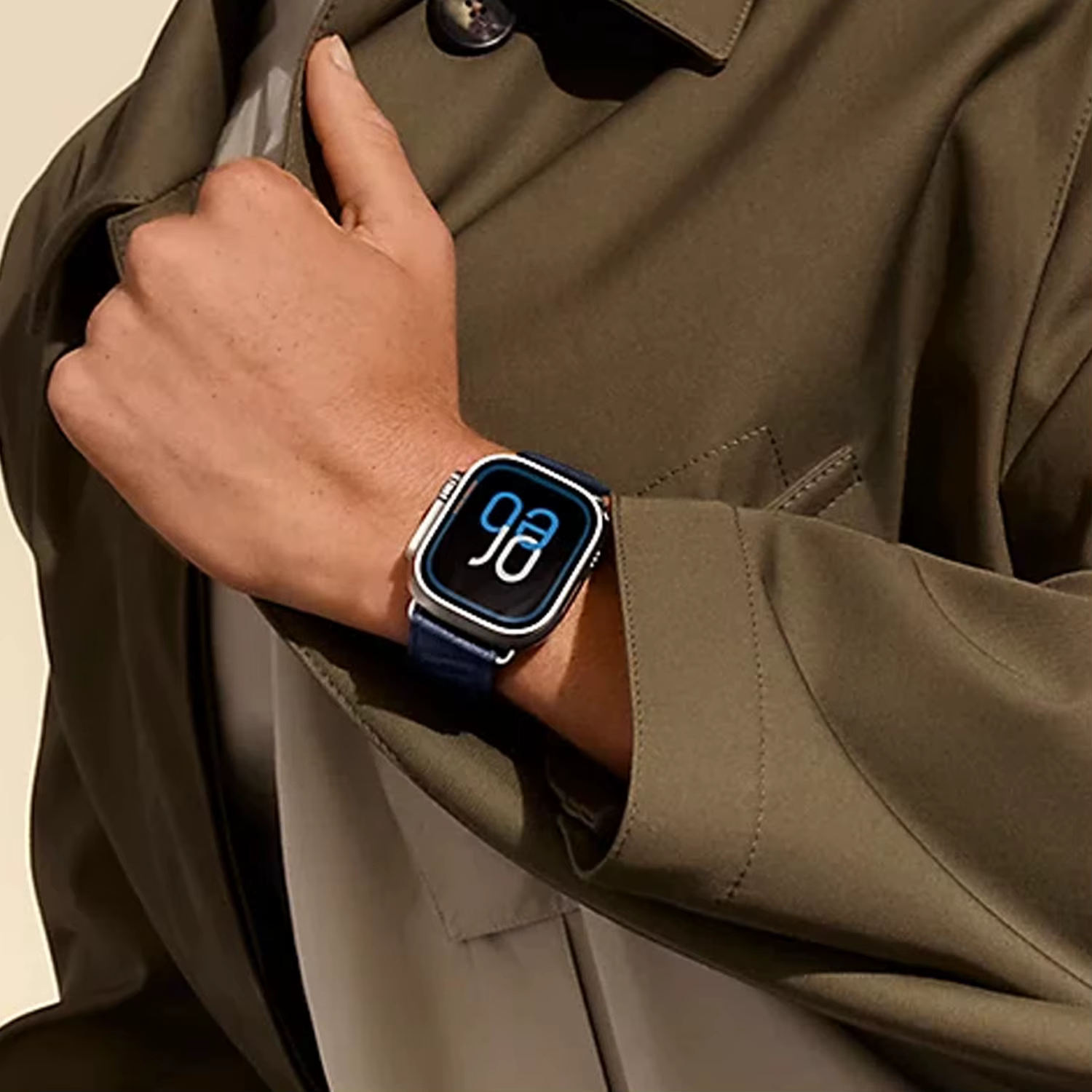 Kebitt En Mer Bleu Nuit bracelet Iwatch à tour unique pour Apple Watch Ultra2 10 9 8 7 6