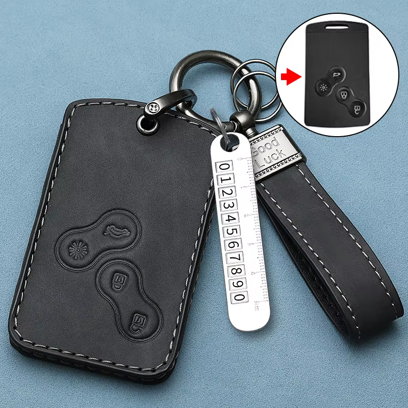ICAR pour Renault Koleos Talisman Espace Kadjar Captur Zoe Megane Sandero Stepway Clio 5 Arkana housse de clé de voiture accessoires