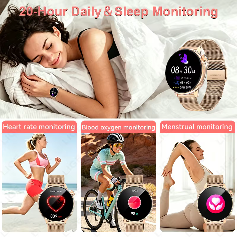 Montre connectée de luxe LIGE pour femmes