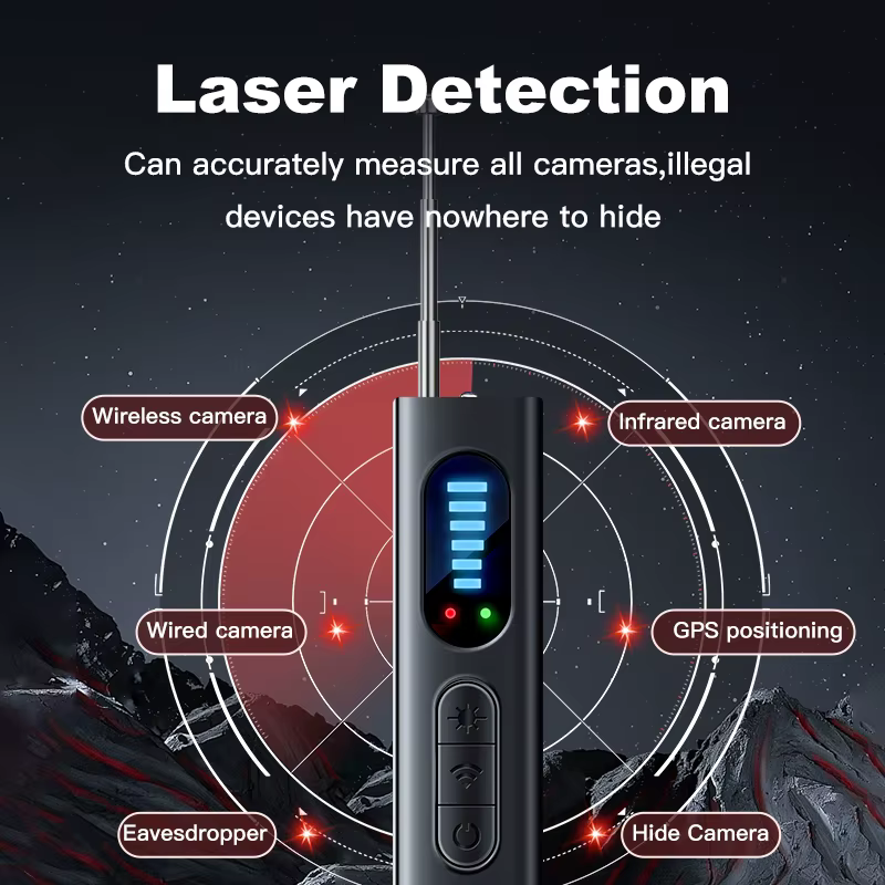 Détecteur de caméra cachée Anti-espion, traceur GPS de voiture, dispositif d'écoute, scanner de Signal RF, Gadget de Protection de sécurité, Anti-Location