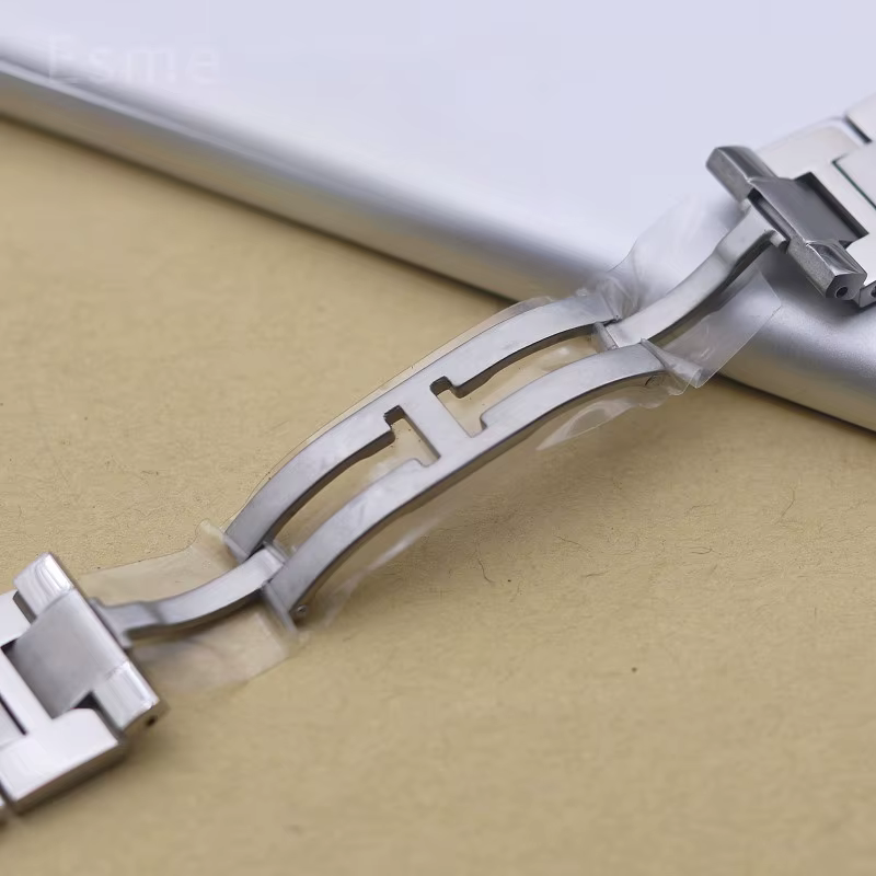 Bracelet de montre en acier inoxydable massif de haute qualité pour Cartier Tank Solo Ronde Series