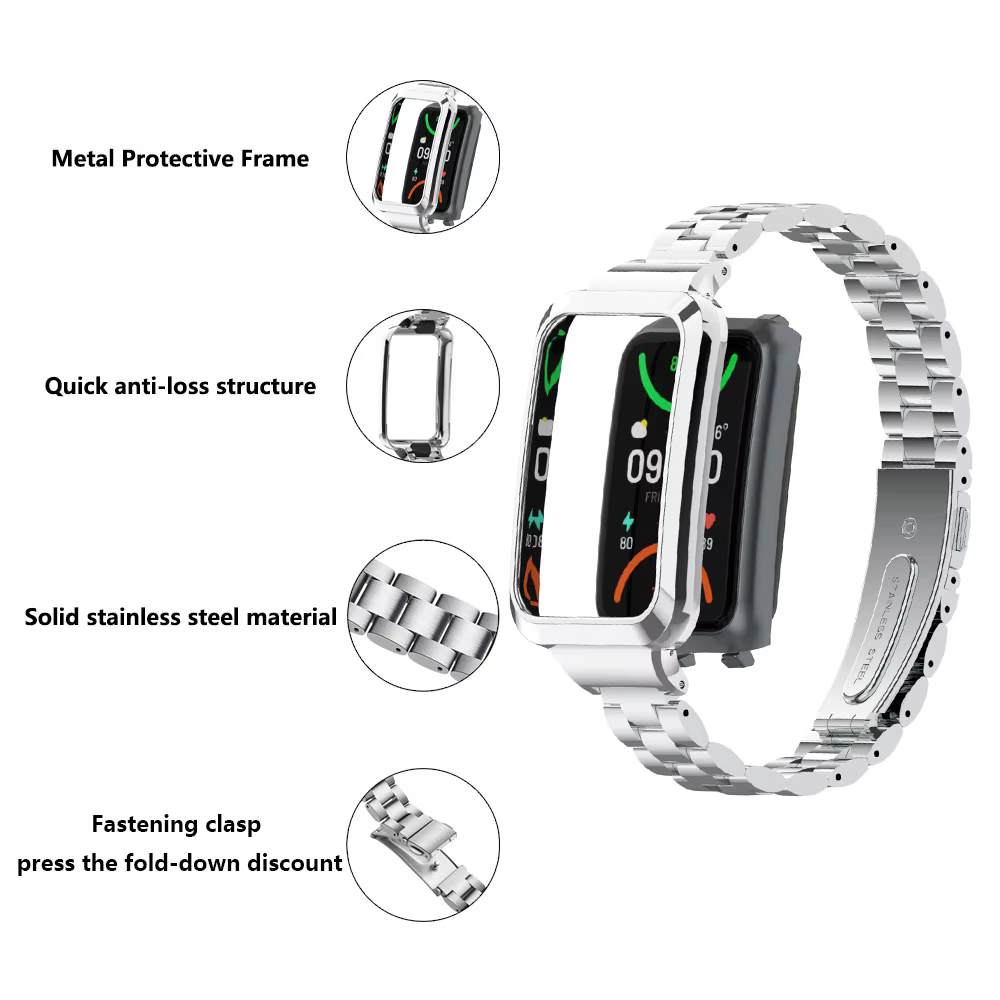 Bracelet en métal de luxe pour Oppo Band 2