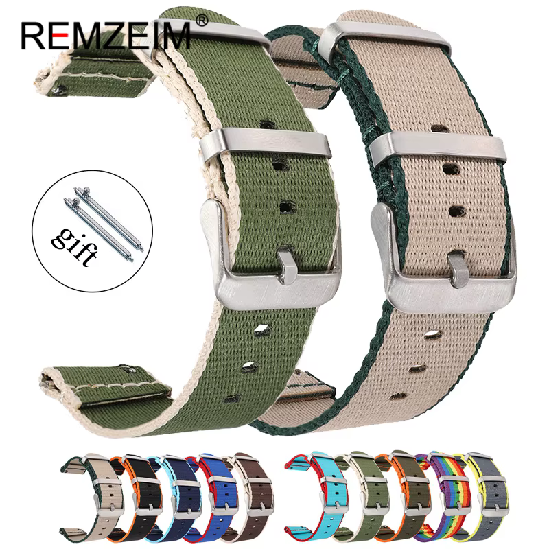 Bracelet en nylon lisse de qualité supérieure pour hommes et femmes